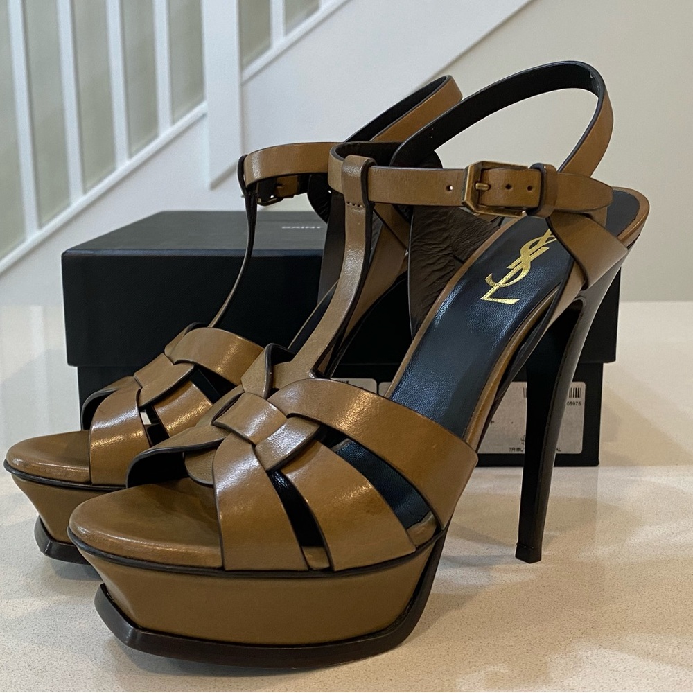YSL Tribute 105 Sandal - Olive Green